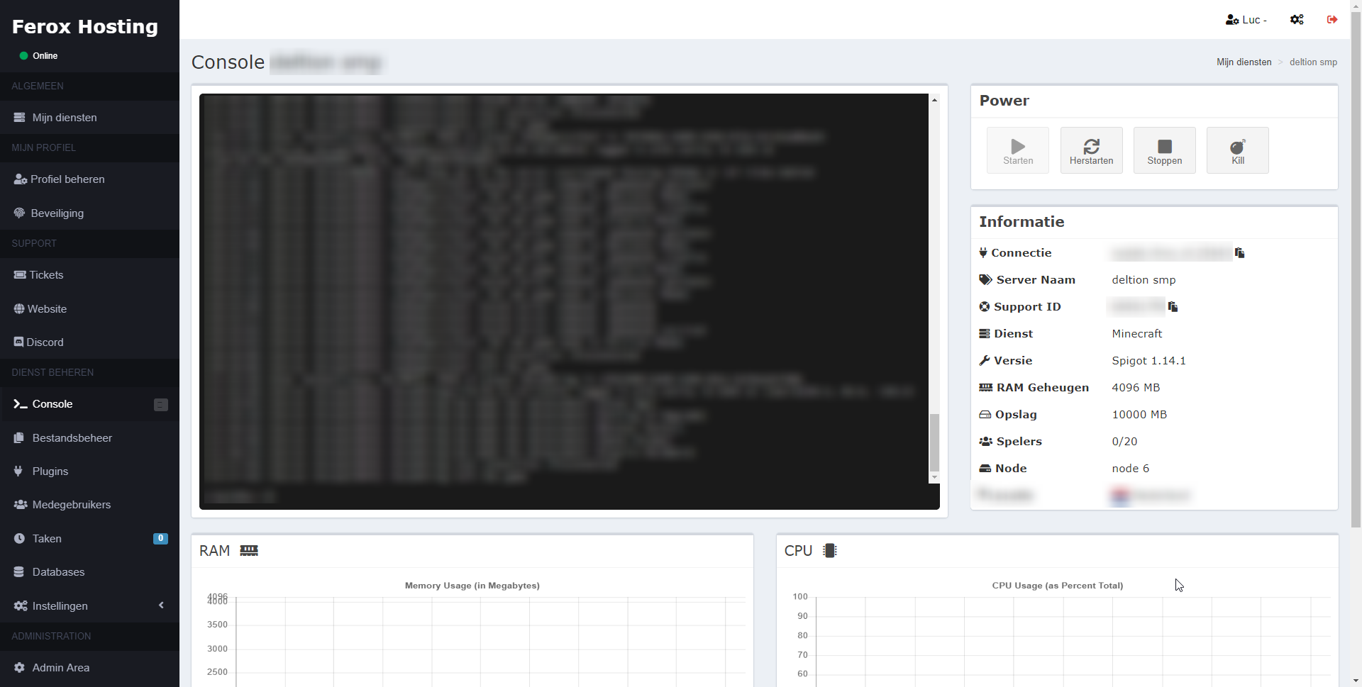 Discord bot paneel